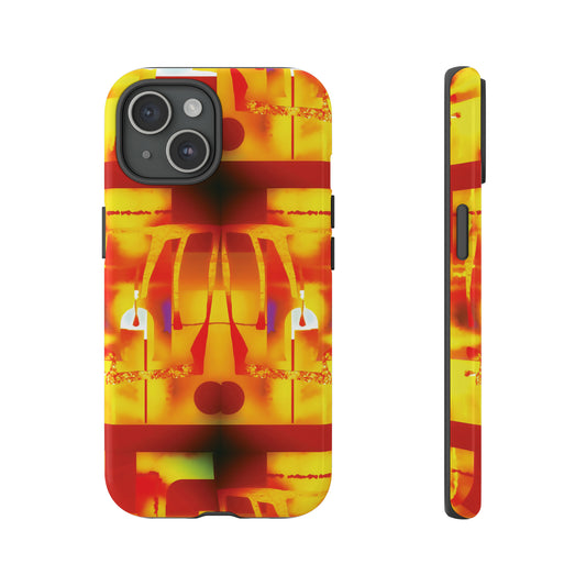 Behold the Sacred: The Eternal Flame - A Blazing Gaze, hard phone case